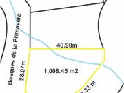 LAS CAÑADAS TERRENO EN VENTA EN ESQUINA EN ZONA BOSCOSA