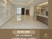 LAS RIBERAS SAMBORONDON KM1.5, Vendo Casa Estreno $240.000