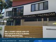 Lease: 4BR 2 Storey House and Lot for Lease in Ayala...