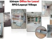 Office Space for Lease F.A. 526sq.m.,RFO, Legaspi...