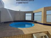 Linda cobertura, frente mar, 3 quartos, sendo 2 suítes,...