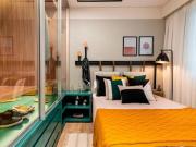 Lindo apart. c/vaga 2 dorm. c/varanda ótima localização...