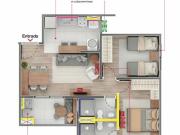 Lindo apartamento à venda 2 Dormitórios com Suíte e...