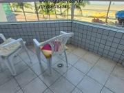 Lindo apartamento frente ao mar, 2 quartos, 2 sacadas,...