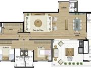 Lindo Apto Luiza 168m 3 suítes 3 vagas terraço gourmet...