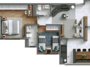 Apartamento novo com 2 suítes e varanda gourmet a 400...