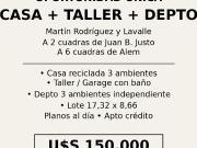 Local + 2 departamentos de 3 ambientes. Venta en BLOCK....