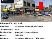 LOCAL 89 M2 FUERA DEL C.C. ARENALES PLAZA LINCE JR...