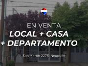LOCAL COMERCIAL + DEPTO + CASA EN VENTA EN NEUQUÉN