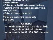 Local comercial en arriendo en SANTIAGO