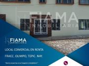 LOCAL COMERCIAL EN RENTA, FRACC. OLIMPO, TEPIC, NAY