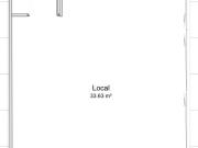 Local commercial – 34 m² – Centre ville de Pau – 10 % de...