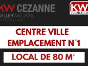 Local commercial 80m² centre ville