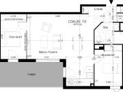 Location appartement en résidence Beziers, 66m² 3 pièces...