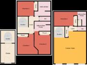 location appartement paris 19eme arrondissement 5 pièces...