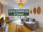 Location chambre meublée 20m² dans coliving T5 Lyon 8