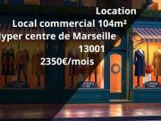 Location Fond de commerce 1 pièce 104 m2 Marseille 1er