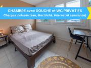 location logement Meublée Douche et WC privatifs Tout inclus