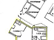 Location Studio 1 pièce 32 m2 Paris 19ème