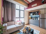 Loft de 46m2 exterior con servicios y electrodomésticos...