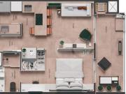 Loft Reserva Barigui 48,00 m² 1 Quarto 1 Vaga Garagem