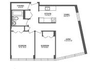 Lord Simcoe 104 2 bd, 1 bath, in suite storage