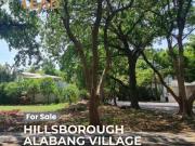Lot for sale Hillsborough Alabang 731 sqm corner lot...
