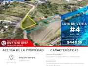 LOTE#4 TERRENO EN VENTA BELLAVISTA DE SAN ANTONIO