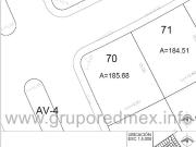 Lote 70, dentro de Fraccionamiento La Vista Residencial,...