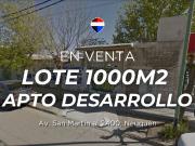 LOTE APTO DESARROLLO 1000m² | NEUQUÉN