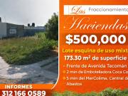 LOTE EN ESQUINA EN VENTA USO MIXTO