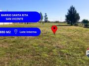 LOTE INTERNO VENTA BARRIO SANTA RITA FINANCIADO