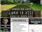 LOTE LUNA 18 con bonita vista, amenidades, sin vecinos...