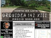 LOTE ORQUÍDEA 142 Vistas panorámicas con proyecto zona...