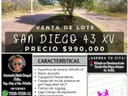 Lote SAN DIEGO 43 MZ XV vista a ixtapan con proyecto...