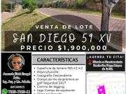 LOTE SAN DIEGO 59 MZ XV sobre boulevard San Diego con...