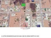 LOTES EN VENTA EN COL. ZONA NORTE. CD. OBREGÓN, SONORA