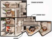 Louez cette chambre contemporaine de 11 m² en coliving à...