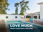 LOVE MUCH ☀ Beach Guest Home with Pool with A/C