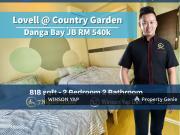 Lovell@Country Garden Danga Bay JB Fully Furnished City...