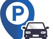 Lugano, Pregassona Nicht überdachter Parkplatz in einer...