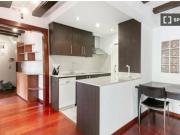 Luminoso piso amueblado en calle Sant Llàtzer