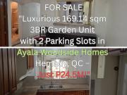169.14 sqm 3BR 2T&B Garden Unit in Ayala Woodside Townhomes