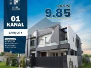LUXURY AT LAKE CITY: Brand New 1 Kanal House for Sale...