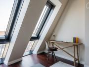 Luxury penthouse flat with balcony & communal roof...