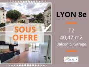 LYON 8E APPARTEMENT T2 DE 40,47 m2 BALCON GARAGE