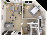 MAA North Hall Traditional 1x1 1116 SF