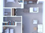 Madison Park Apartments 2 Bedrooms Floor Plan B2D