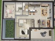 Maison 3 pièces, 90 m² à louer à Maisons du Bois...