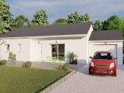 Maison 88 m² avec 3 chambres sur un terrain de 969 m2 à...